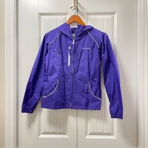 Columbia Purple Windbreaker Rain Jacket Girls - 14/16